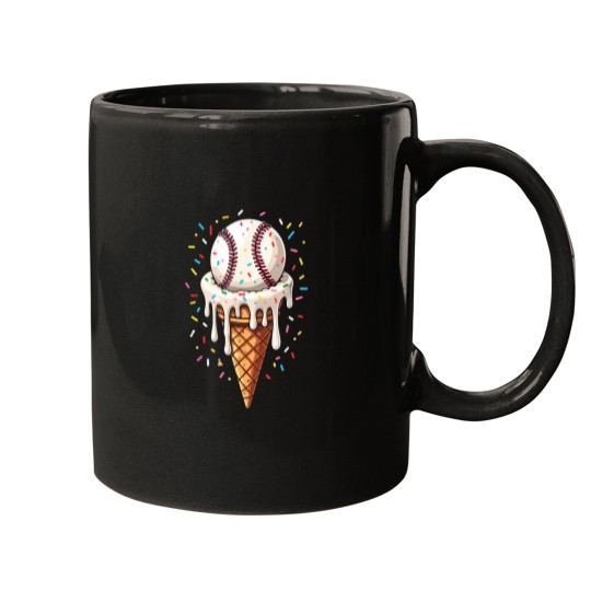 Discover baseball drip boys ice cream cone drip baseball Mugs