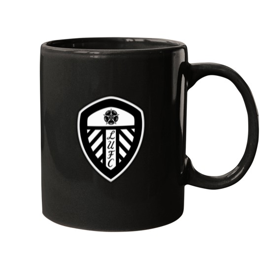 Discover Art White On Black Leeds T-Shirt Mugs