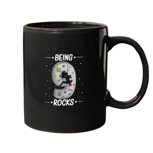 Discover 9 year old rock climbing 9th birthday Adventures Climber Mugs