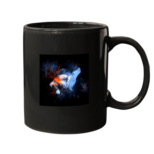 Discover A Glowing Ryukin Goldfish Portrait T-Shirt Mugs