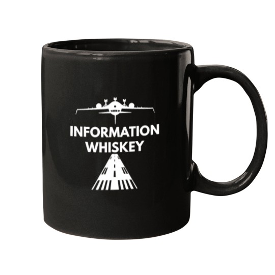 Discover Information-Whiskey-T-Shirt---Funny-Pilot-Aviation-Shirts Mugs