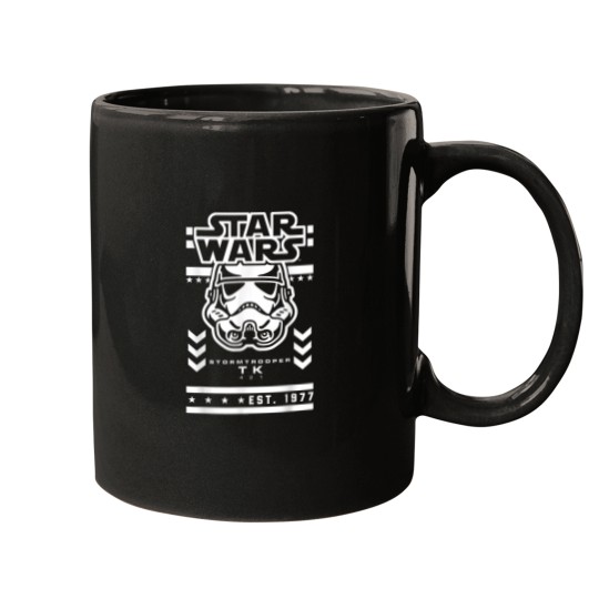 Discover 1977 Storm Trooper Badge Graphic T-Shirt T-Shirt Mugs