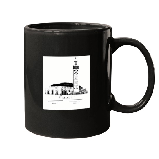 Discover The Hassan Ii Mosque In Casablanca Morocco 2022 Medizayner (1) T-Shirt Mugs