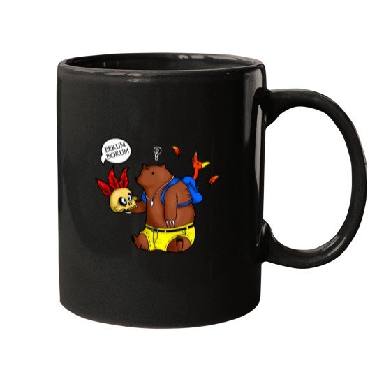 Discover A Confused Bear and his Bird Mugs