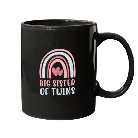 Discover Big Sister Of Twins Rainbow Big Twin Sister Mugs