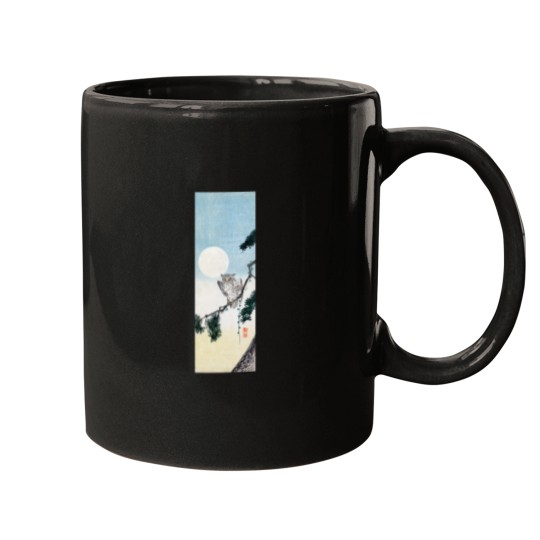 Discover 19th C. Japanese Owl at Night Mugs
