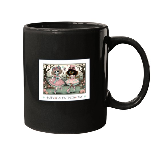 Discover Happy Galentine's Day by VALPYRA SKULLSTYR cute girls teens women lgbtqia Mugs