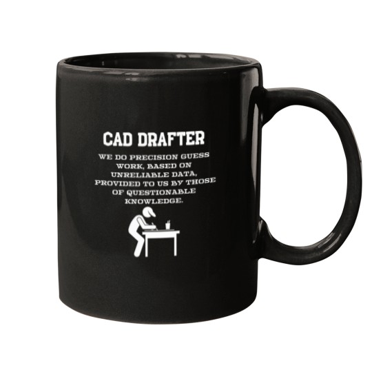 Discover Cad Drafter T- Shirt Mugs