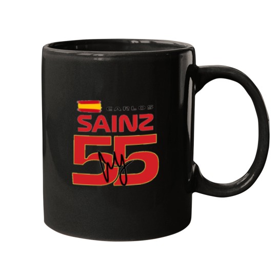 Discover Carlos Sainz black signs Mugs