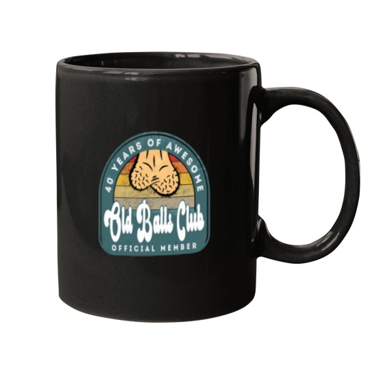 Discover Old Balls Club 40Th Birthday 40 Years Of Awesome T-Shirt Mugs