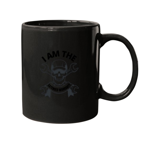 Discover I Am The Warranty Extended Warranty Funny Wrench Skull 3031 Mugs