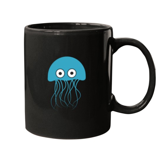 Discover Jellyfish Blue Mugs