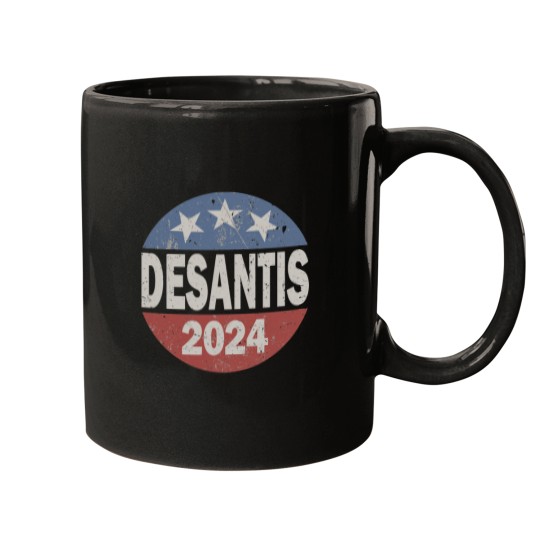 Discover Vintage Distressed DeSantis For President In 2024 Mugs