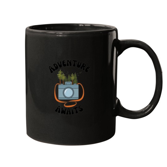 Discover explore nature have an adventure Adventure camping Mugs
