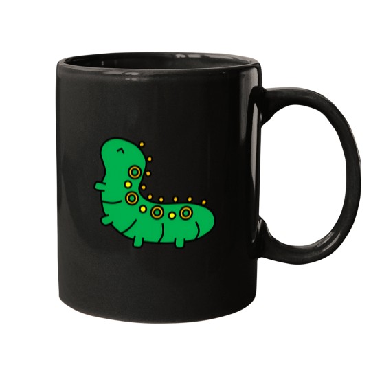 Discover Cute Happy Caterpillar Mugs