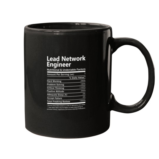 Discover Lead Network Engineer T  - Nutritional And Undeniable Factors Gift Item Tee Mugs