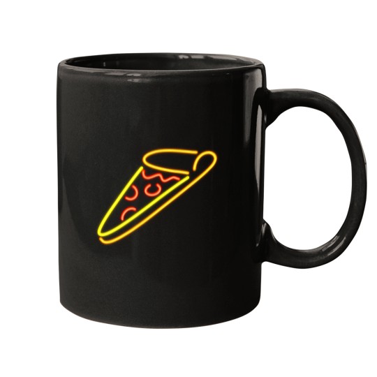 Discover Neons Pizza Sign Art Mugs