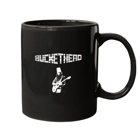 Discover Buckethead on Stage White Silhouette Mugs