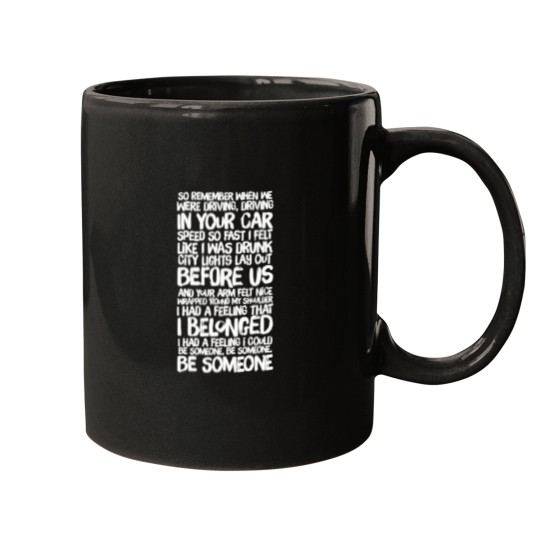 Discover Fast-Car-Lyrics--Tracy-Chapman--T-Shirt Mugs