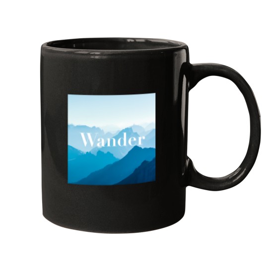 Discover Zen Wander Blue Mountains Calming Poster Mugs