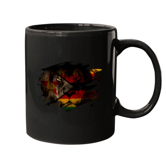 Discover Zimbabwe Lion Flag Mugs