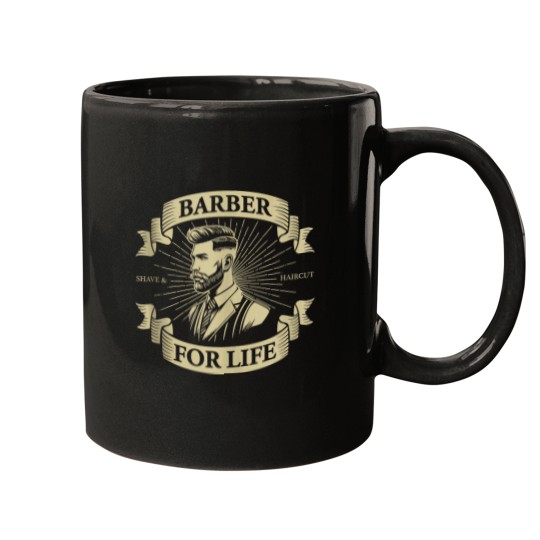 Discover Classic Barber For Life Grooming Enthusiasts Mens Mugs