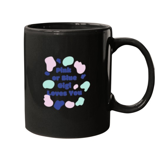 Discover Pink-or-Blue-Gigi-loves-you--Pink-or-Blue-Gigi-loves-you-design Mugs