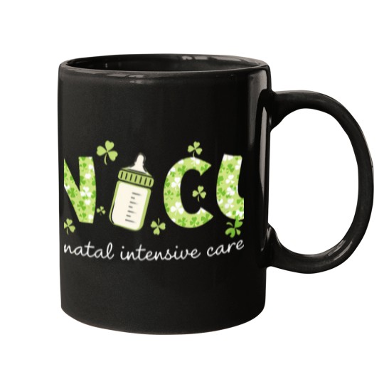 Discover Retro-Shamrock-Nicu-Nurse-Happy-St-Patrick'S-Day-Clothing-T-Shirt Mugs