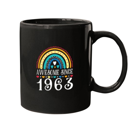 Discover Awesome Since 1963 60Th Family Chrismast Present Gift Mugs
