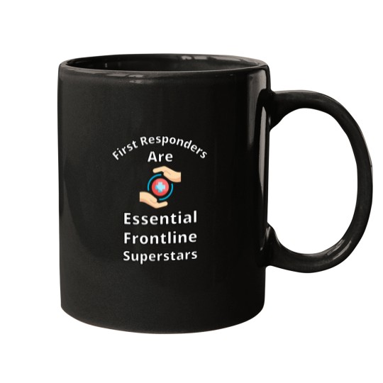 Discover First-Responders-Are-Essential-Frontline-Superstars-Active-T-Shirt Mugs