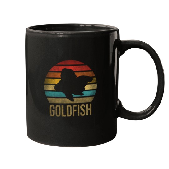 Discover Gold Fish Goldie Goldfish Retro Sunset Mugs