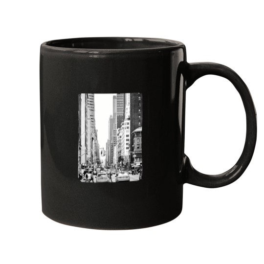 Discover New York Streets Streets New York Black And White Streets 1296 Mugs