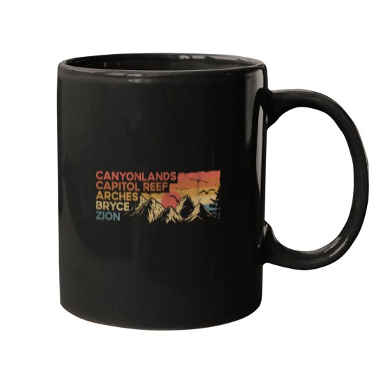 Discover Vintage utah national parks Moab utah mighty five souvenir Mugs