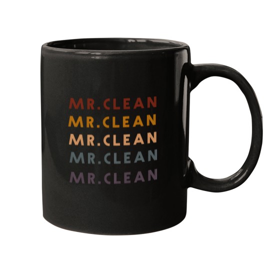 Discover 8008-Mr.-Clean-Retro-T-Shirt Mugs