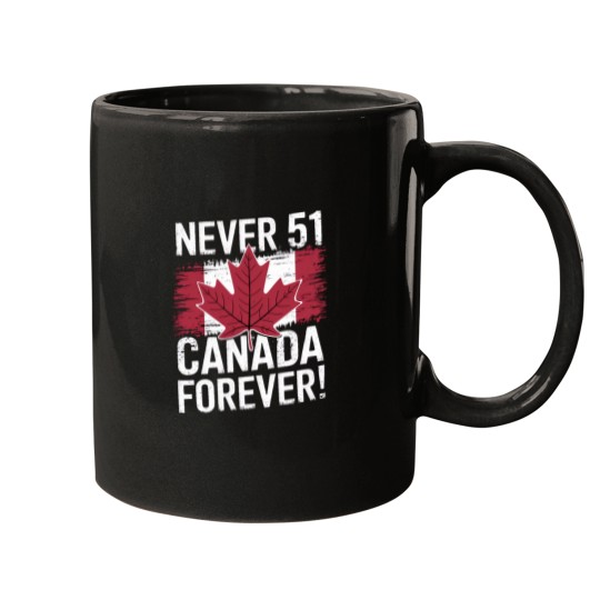 Discover Never 51 Patriotic Canadian Canada Merch Mugs