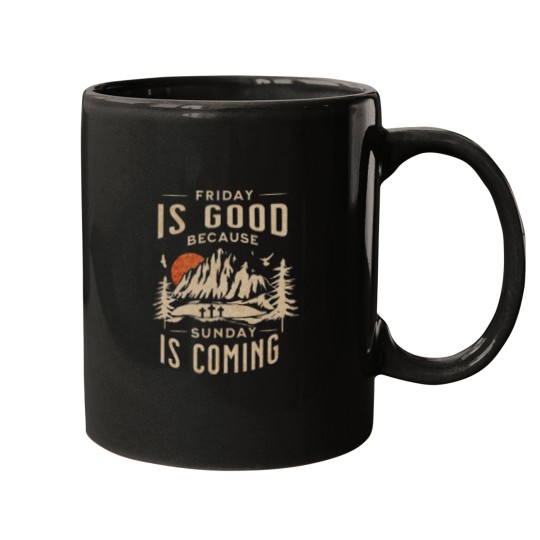Discover Friday is Good Cause Sunday is Coming Mugs, Christian Mugs