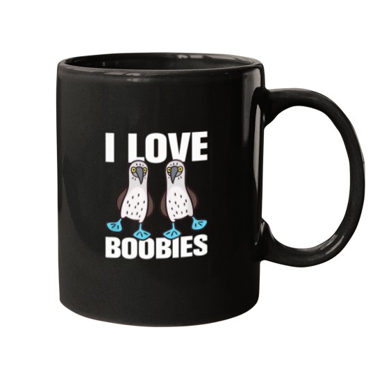 Discover I-Love-Boobies-Bluefooted-Boobie-Bird-Funny T-Shirt Mugs