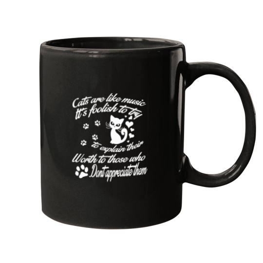 Discover Cats-Are-Like-Music-Tee T-Shirt Mugs