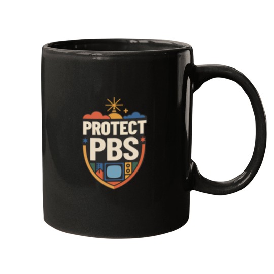 Discover Protect PBS Mugs, PBS Unisex Mugs, Political Protest Mugs, Save Public Broadcasting, Anti Trump Mugs