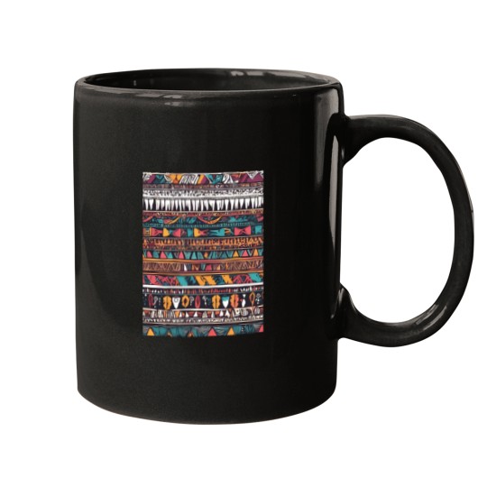 Discover Spectacular-Colorful-Line-Pattern-(1) T-Shirt Mugs