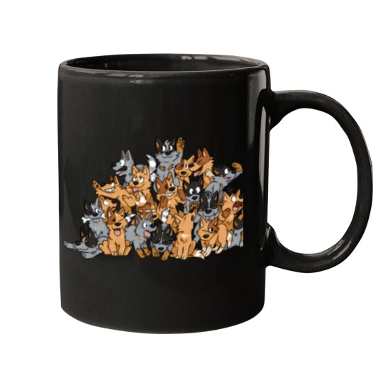 Discover Cattle-Dog-Pile T-Shirt Mugs