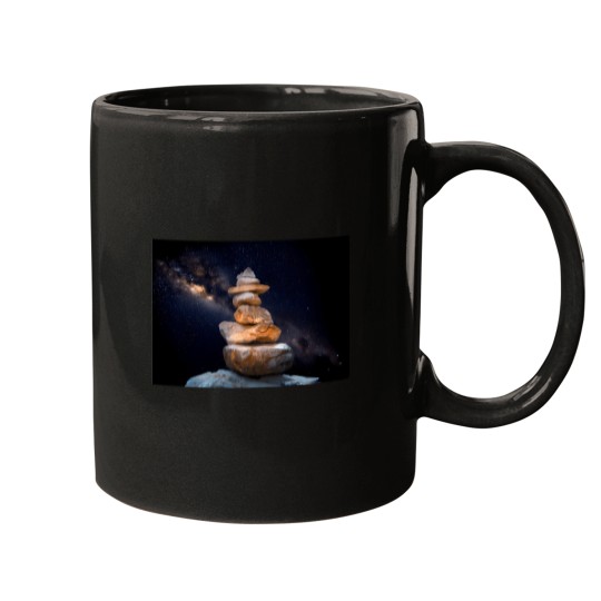 Discover Zen Rocks And Milkyway Active T-Shirt 116 Mugs