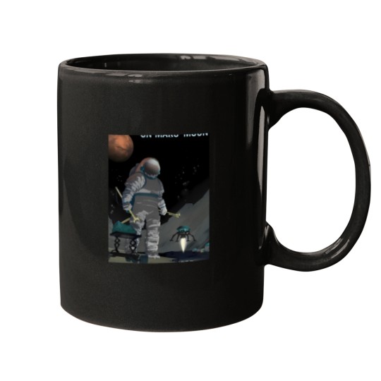 Discover Work The Night Shift On Martian Moon Phobos Graphic T-Shirt 205 Mugs