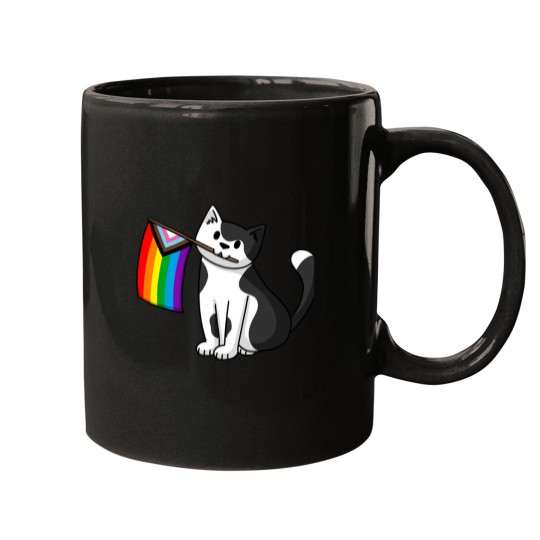 Discover Progress Pride  Pride Cat Mugs