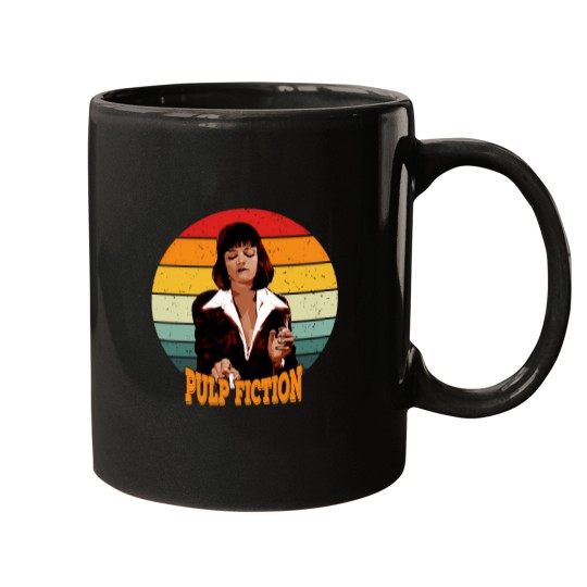 Discover Mia-Wallace-Retro-Vintage T-Shirt Mugs