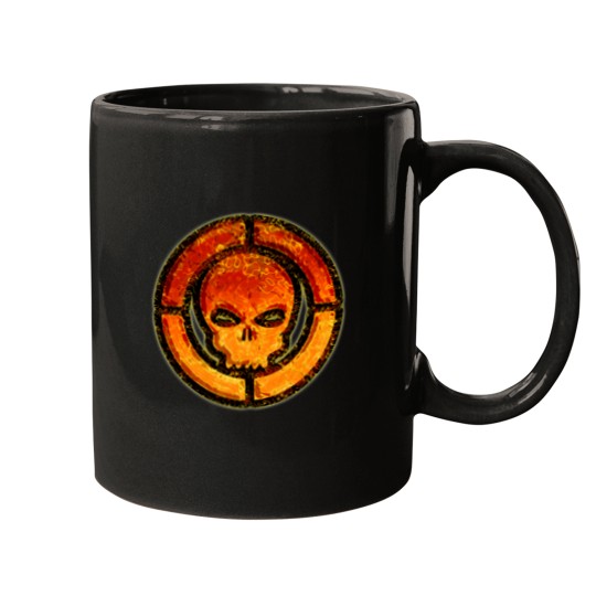 Discover Flaming skull Mugs