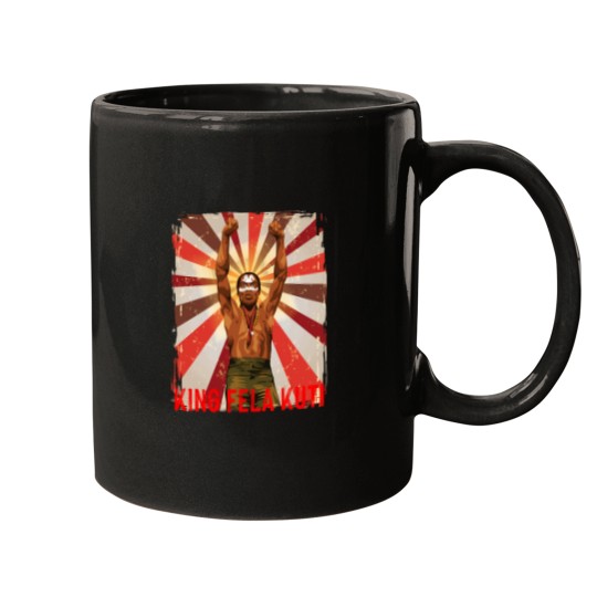 Discover King-Fela-Kuti-Retro-Vintage T-Shirt Mugs