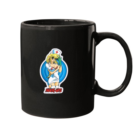 Discover Hook-Postal Service HookUps Blink Nurse t Mugs