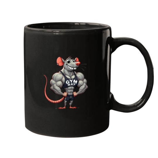 Discover Funny-Muscular-Gym-Rat T-Shirt Mugs