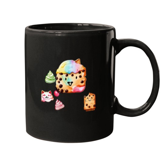 Discover CatCookie Chocolate Cookie Face Mugs
